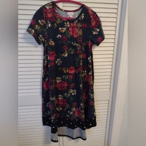 High low t-shirt dress floral